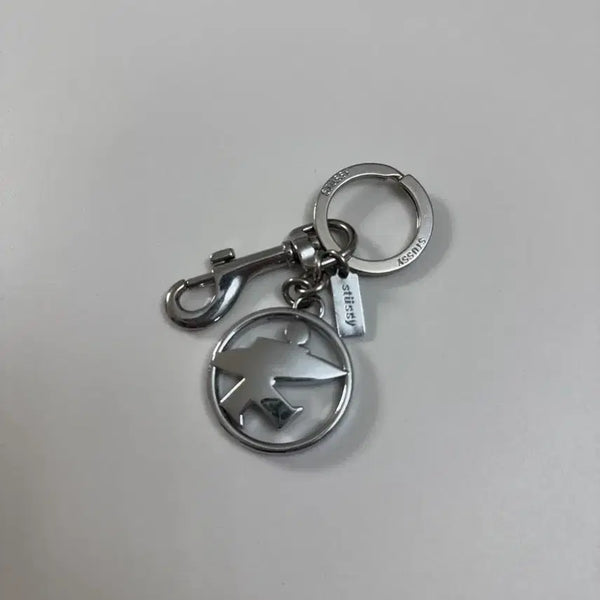 [BUNJANG] Stussy Surfman Keychain Silver / 스투시 서프맨 키체인 실버