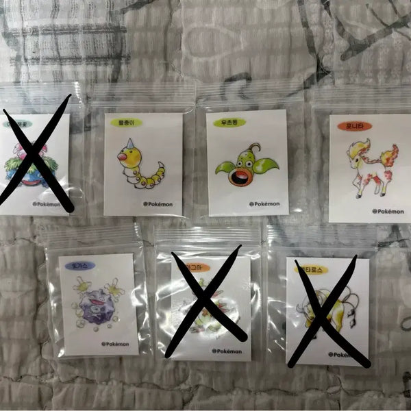 [BUNJANG] Pokemon Artwork Bread Tag Stickers Bundle / 포켓몬 아트워크 띠부씰 판매 & 교환