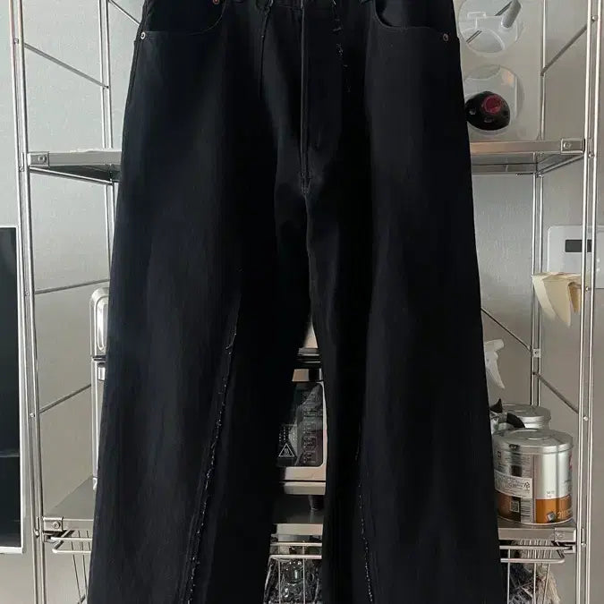 [BUNJANG] OLD PARK Black Denim Baggy Jeans XL / 올드파크 OLD PARK / 배기진 흑청 / XL