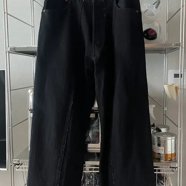 [BUNJANG] OLD PARK Black Denim Baggy Jeans XL / 올드파크 OLD PARK / 배기진 흑청 / XL