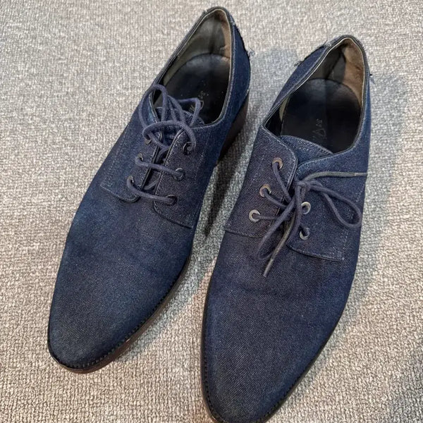 [BUNJANG] 3.1 Phillip Lim Raw Denim Derby Shoes (Size 45) / 3.1 필립림 생지 데님 더비 슈즈 45