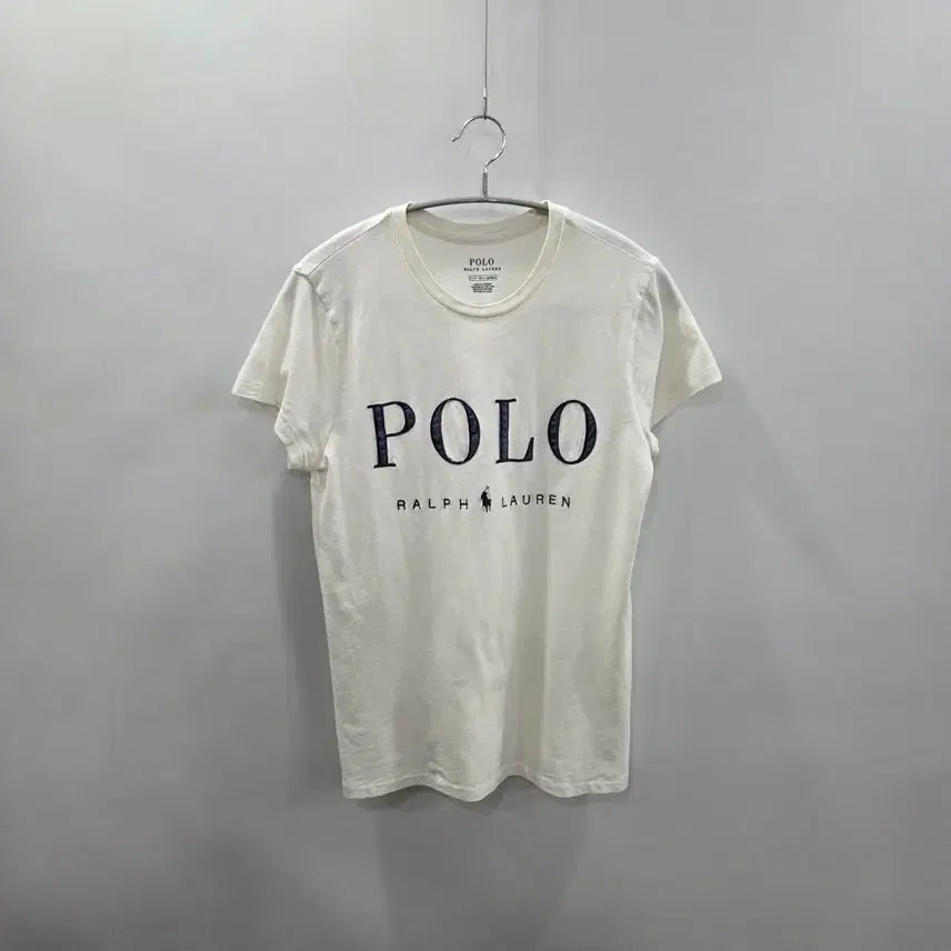 [BUNJANG] Polo Ralph Lauren Women's Spell Logo Short Sleeve T-Shirt / 폴로랄프로렌 우먼 스펠로고 반팔 티셔츠 S