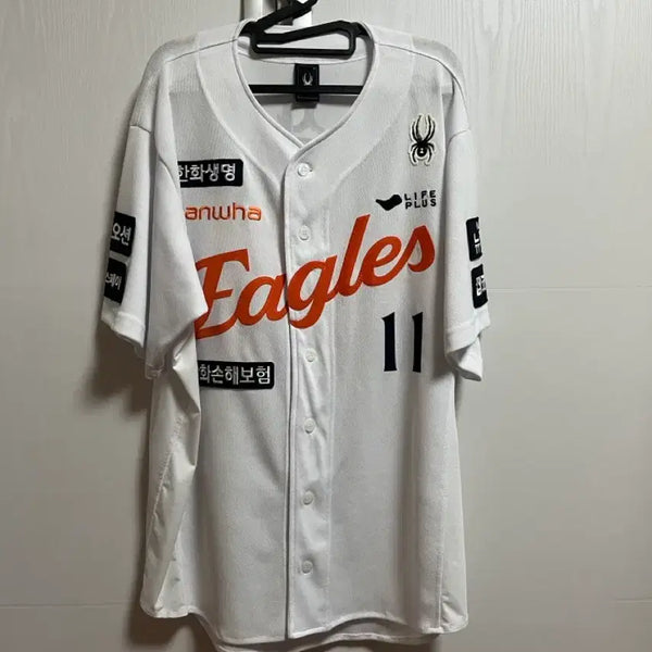 [BUNJANG] 2025 Hanwha Eagles Eom Sang-baek Home Authentic Jersey / 2025 한화이글스 엄상백 홈 어센틱 유니폼