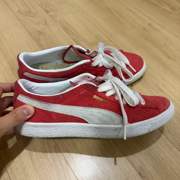 [BUNJANG] Puma Suede Vintage Red Shoes / [265] 푸마 스웨이드 빈티지 레드