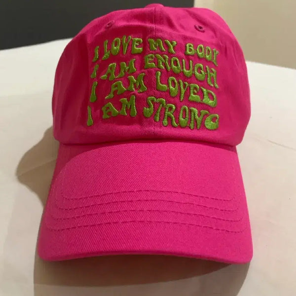 [BUNJANG] Pink Deep Brim Baseball Cap - Unisex / 새상품 핑크 볼캡 챙깊은모자 야구모자 남녀공용 깊은모자