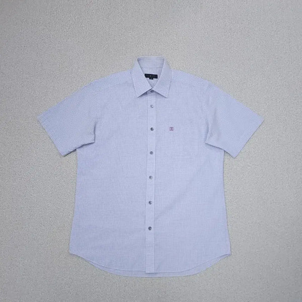 [BUNJANG] Daks Men's Checkered Short Sleeve Shirt Summer Casual / (95)닥스 남자 핑크 반팔 체크 셔츠 여름 남방 캐주얼 G2W4181