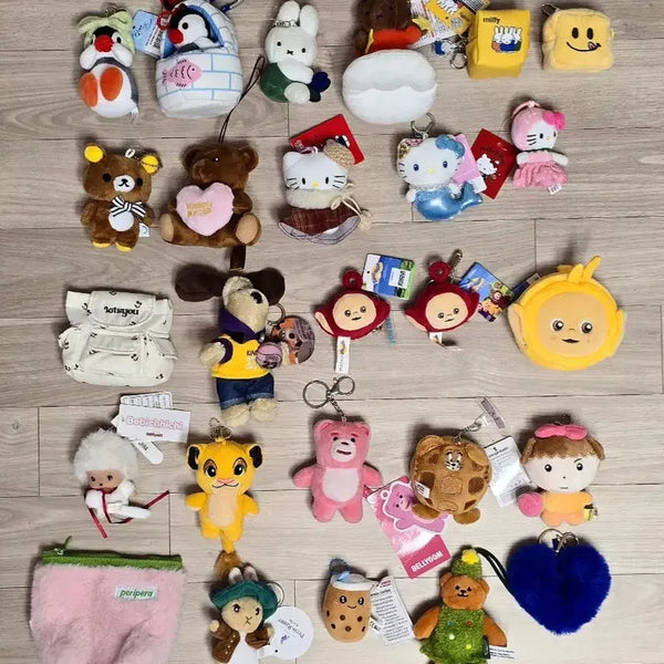 [BUNJANG] Doll Keychain Pouch Set / 인형 키링 파우치 3개 만원