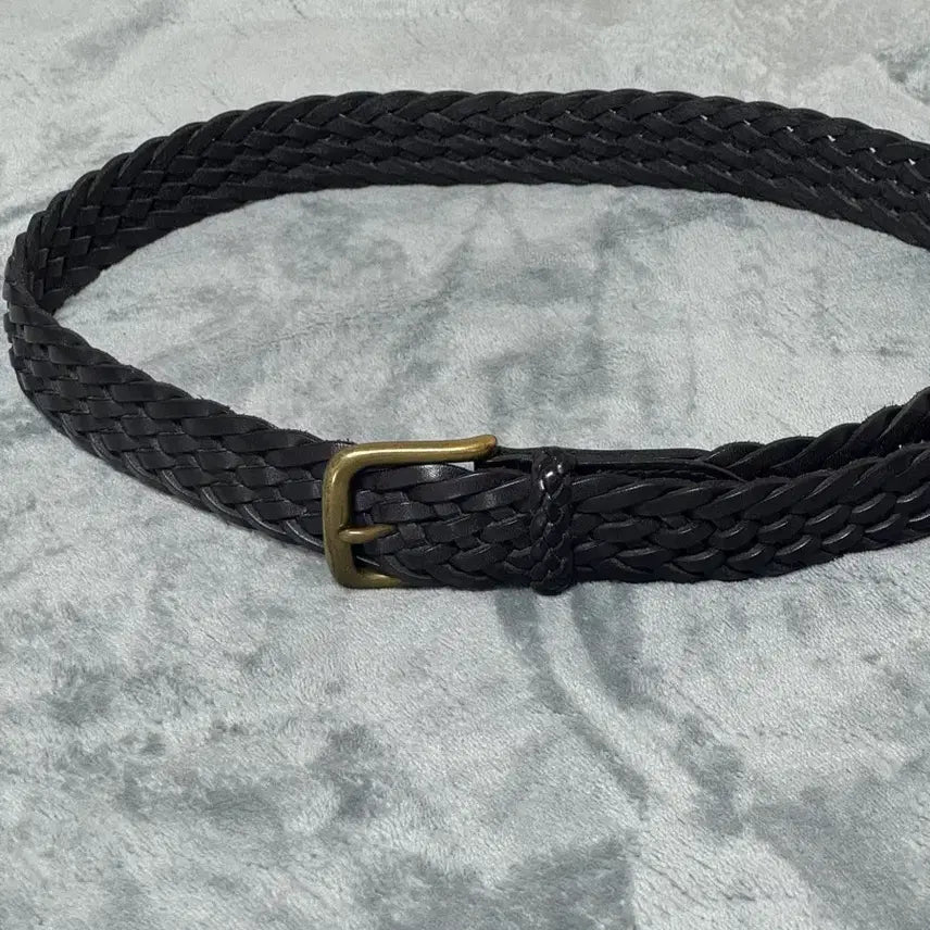 [BUNJANG] Polo Ralph Lauren Woven Leather Belt / 폴로 랄프로렌 위빙 벨트