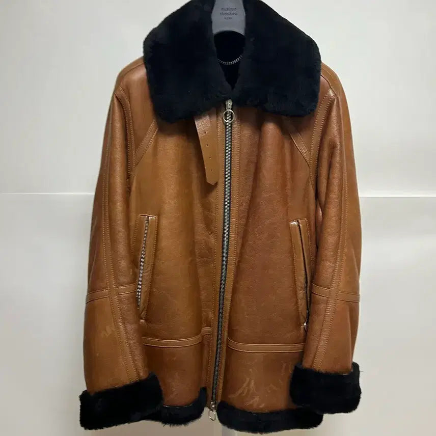 [BUNJANG] Solid Homme Shearling Lined Leather Jacket / 솔리드옴므 무스탕