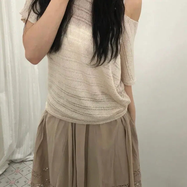 [BUNJANG] Vintage Summer Knit - Camome Sanjang, Wise Girl, Child Magazine, Coco Mori, Nissy / 키소빈티지 여름니트 카모메산장와이즈걸차일드매거진코코모리닛시빈티지카메