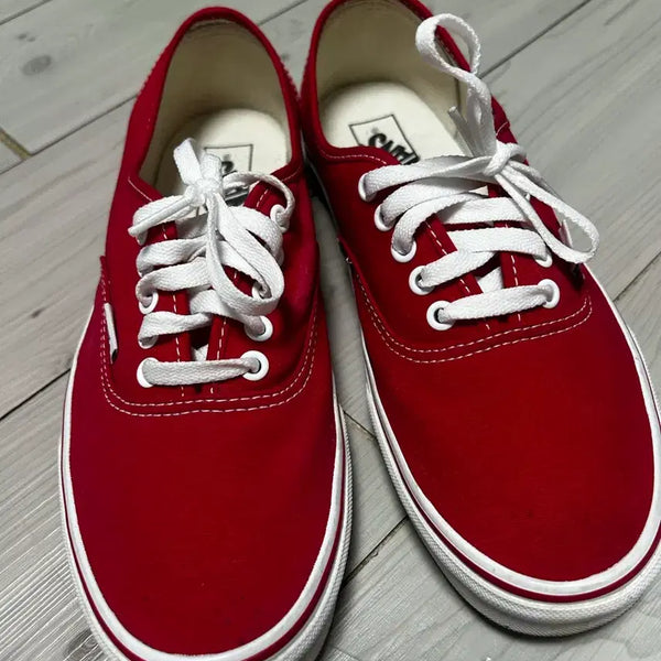 [BUNJANG] Vans Authentic Red Sneakers Size 275 / 반스 어센틱 레드 스니커즈 275