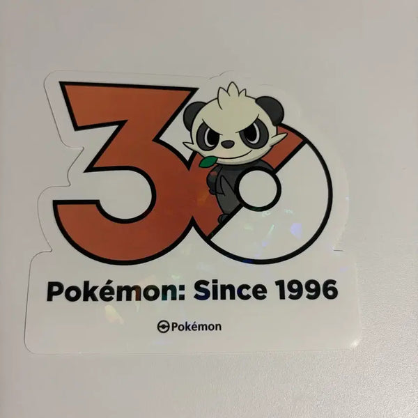 [BUNJANG] Pokemon 30th Anniversary Logo Sticker Panchan / 포켓몬스터 30주년 로고 스티커 판짱