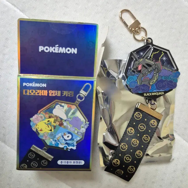 [BUNJANG] Pokemon Diorama 3D Keyring - Secret Black Rayquaza / 포켓몬 디오라마 입체키링 시크릿 블랙 레쿠쟈