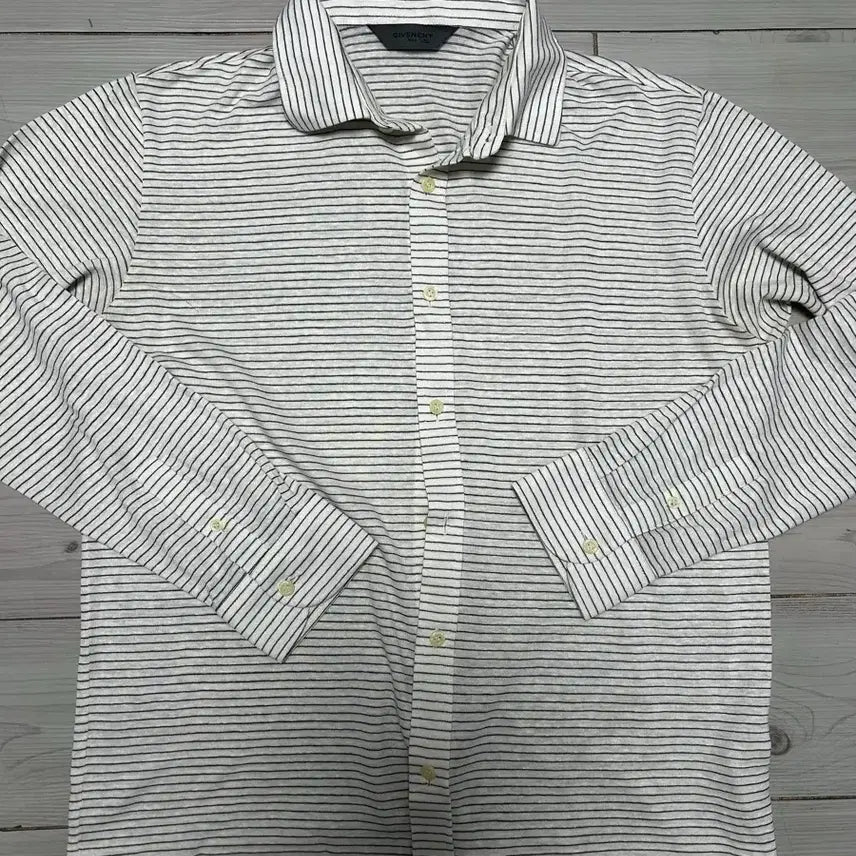 [BUNJANG] Givenchy Men's Linen Blend Stripe Shirt 105 / 지방시 남성 린넨혼방셔츠 105 스트라이프