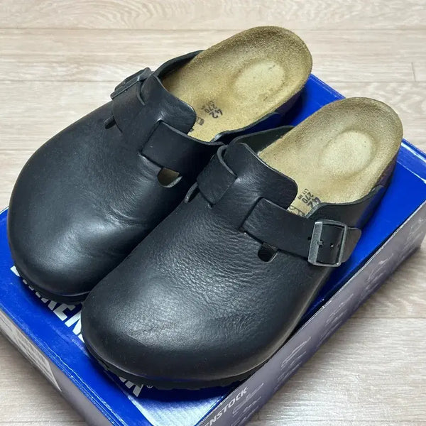 [BUNJANG] Birkenstock Boston Leather Black Size 42 (270mm) / 버켄스탁 보스턴 블랙 42 270mm