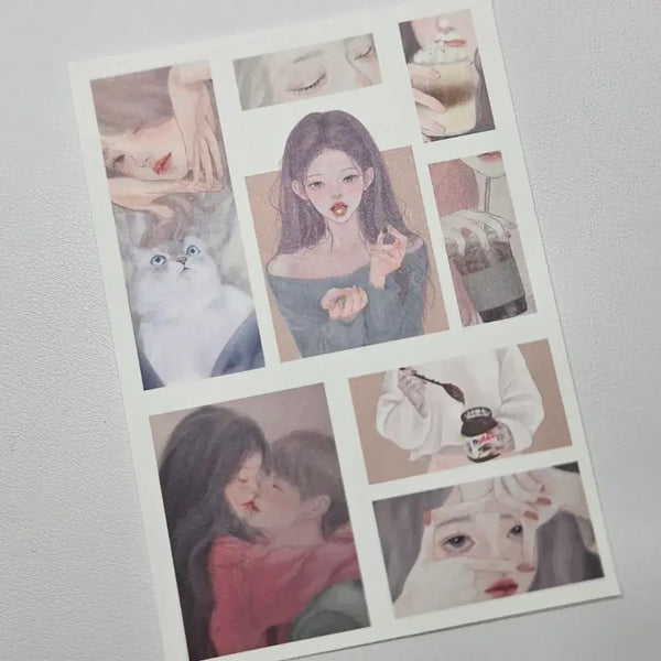 [BUNJANG] Healing Die-Cut Stickers / [치유] 인스