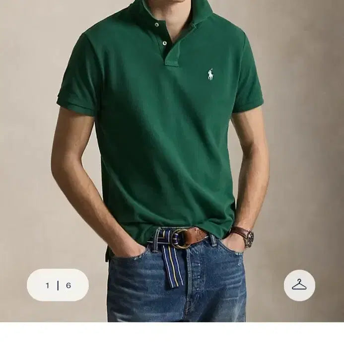 [BUNJANG] Polo Ralph Lauren Custom Slim Fit Polo Shirt / 폴로 커스텀 슬림핏 폴로셔츠