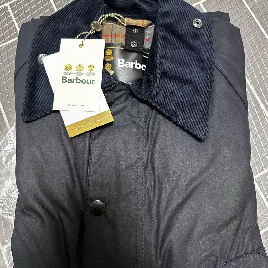 [BUNJANG] Barbour Bedale Navy Waxed Jacket 38 / 바버 비데일 네이비 왁스자켓 38