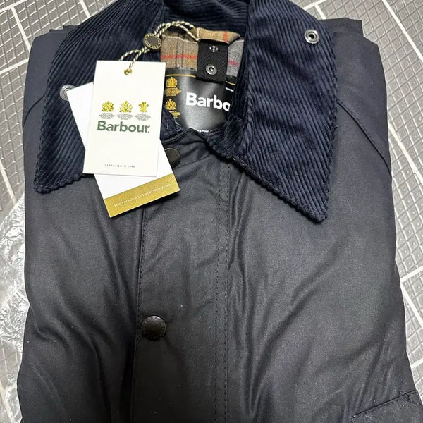 [BUNJANG] Barbour Bedale Navy Waxed Jacket 38 / 바버 비데일 네이비 왁스자켓 38