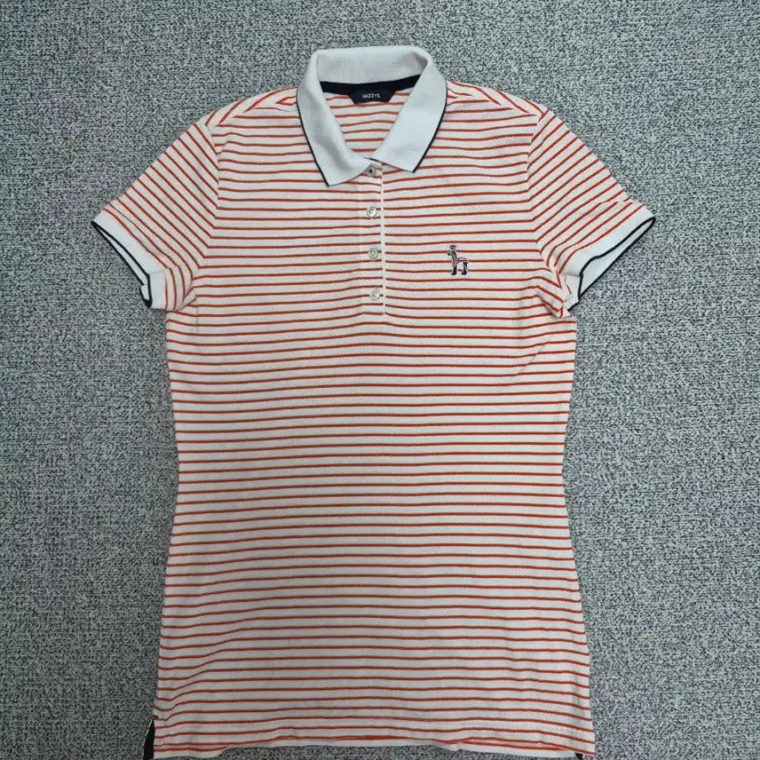 [BUNJANG] Hazzys Striped Short Sleeve T-Shirt / 헤지스 스트라이프 반팔티