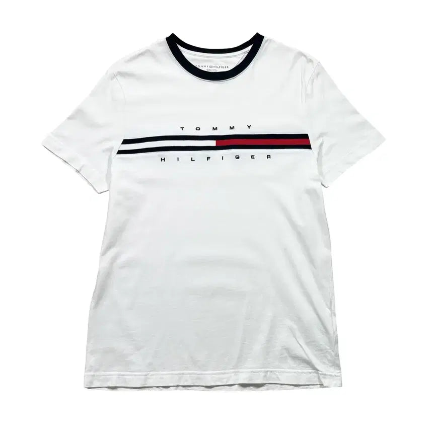 [BUNJANG] Tommy Hilfiger Flag Logo Short Sleeve T-Shirt / 타미 힐피거 플래그 로고 반팔티