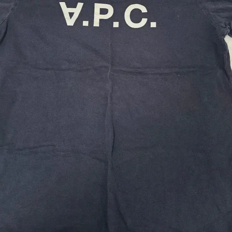 [BUNJANG] A.P.C. Logo T-Shirt Navy M / 정품) A.P.C. 로고 반팔 티셔츠 네이비 m