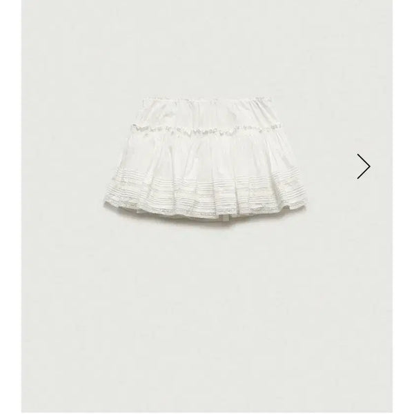 [BUNJANG] The Barnet Simone Lace Balloon Skirt (White) / [새상품] 더바넷 시몬 레이스 벌룬 스커트(화이트)