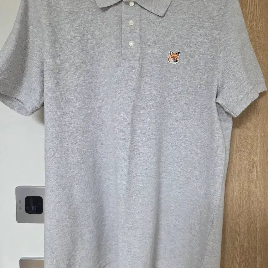 [BUNJANG] Maison Kitsune Half Sleeve Polo Shirt Grey L / 메종키츠네 반팔 폴로 카라티 그레이 L사이즈