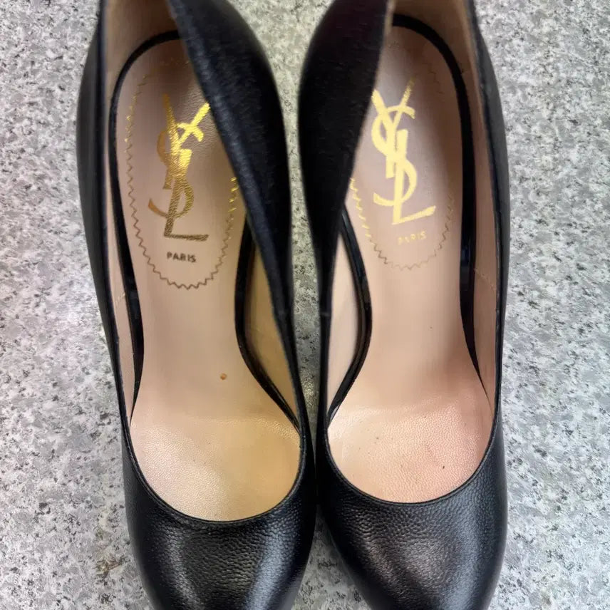 [BUNJANG] Saint Laurent Black Leather Platform Pumps Size 36 / 입생로랑 블랙 가죽 플랫폼 펌프스 36
