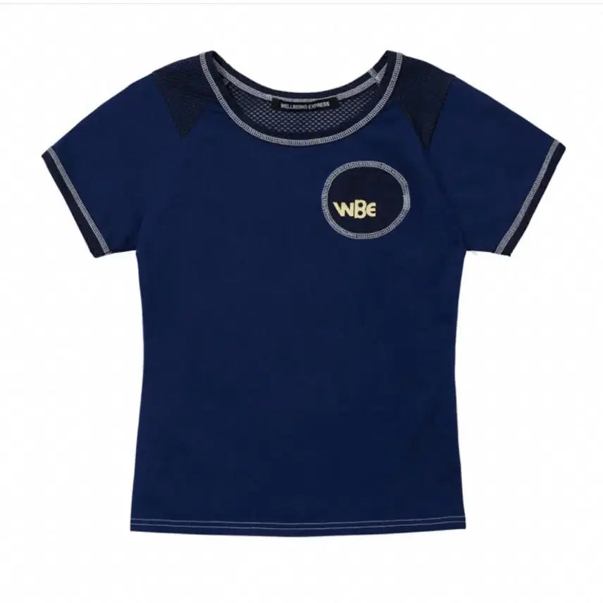 [BUNJANG] Wellbeing Express Mesh Half-Sleeve T-Shirt Navy M / 웰빙익스프레스 wellbeing express 메쉬 반팔 네이비 M