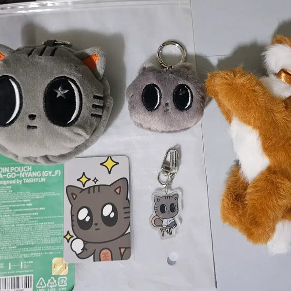 [BUNJANG] Batuu Dagonyan Coin Pouch, Face Keyring, Acrylic Keyring, Tomorrow Fox Keyring / 뿔바투 다고냥4종 일괄 포카,동전 지갑,페이스 키링,아크릴 키링, 여우
