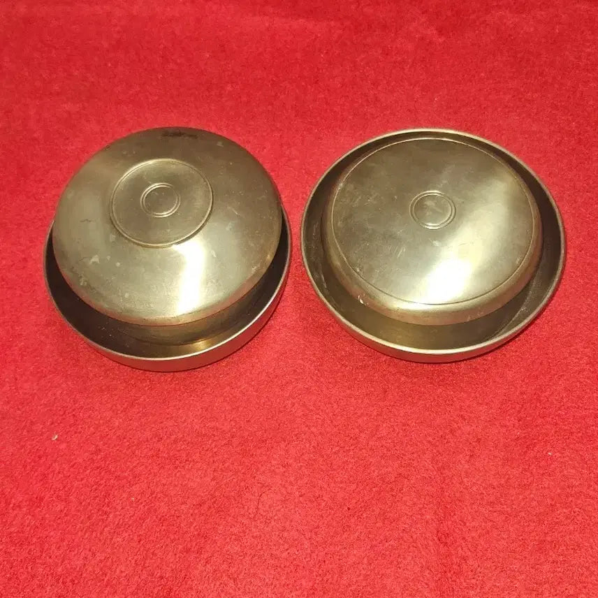 [BUNJANG] Geochang Yugi Authentic Bangjja Yugi Brassware Couple Rice Bowl Set / [거창유기 정품] 전통 방짜유기 놋그릇 부부 주발 대접 세트 (2.013