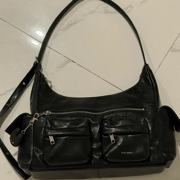 [BUNJANG] Semiodo Pocket Mug Bag L Black / 세이모온도 포켓 머그백 L 블랙