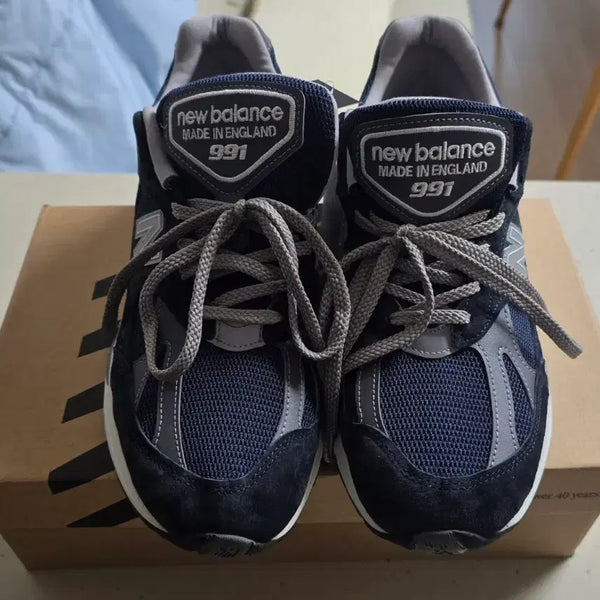 [BUNJANG] New Balance 991v2 Navy Sneakers / 뉴발란스991v2네이비 새상품
