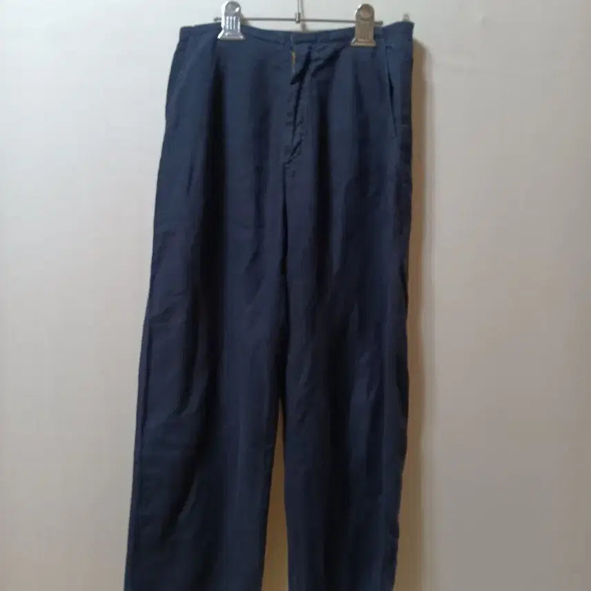 [BUNJANG] Navy Wide Slacks / 네이비색 와이드 슬랙스(여성바지)