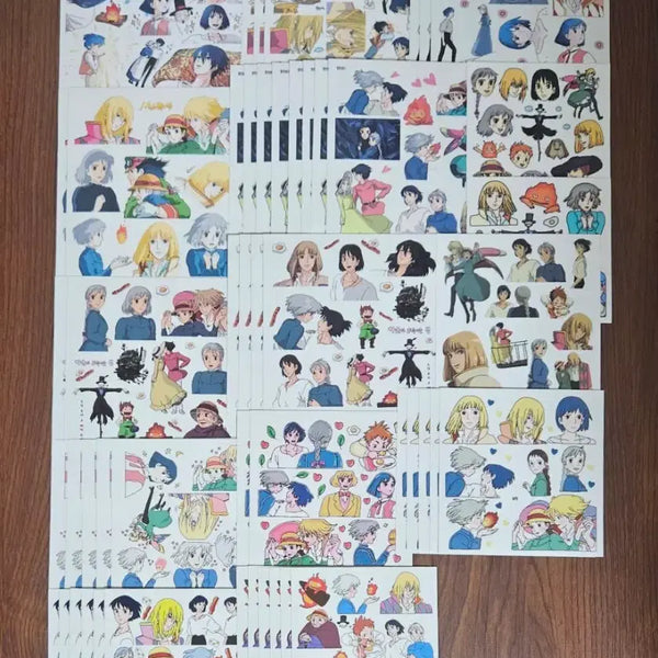 [BUNJANG] Howl's Moving Castle Studio Ghibli Anime Sticker Set / 하울의 움직이는 성 지브리 애니 인믹 인스 다꾸 스티커 띵 처분