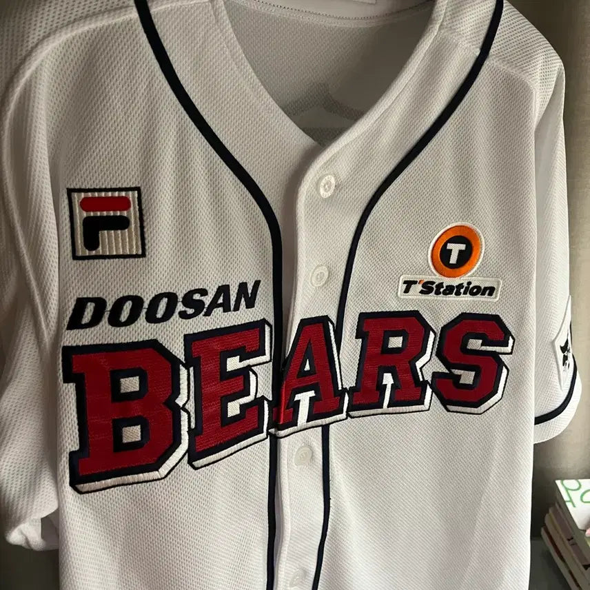 [BUNJANG] Doosan Bears Fila Jeong Soo-bin Jersey / 두산베어스 휠라 정수빈 유니폼