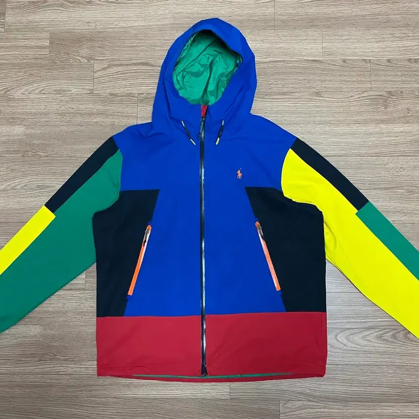 [BUNJANG] Polo Ralph Lauren Men's Color Blocked Water Resistant Jacket / 폴로 랄프 로렌 남성 컬러블록 내수 재킷