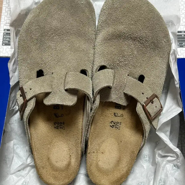 [BUNJANG] Birkenstock Boston Taupe Size 42 (270mm) Used / 버켄스탁 보스톤 타우페 Taupe 42 중고 270mm