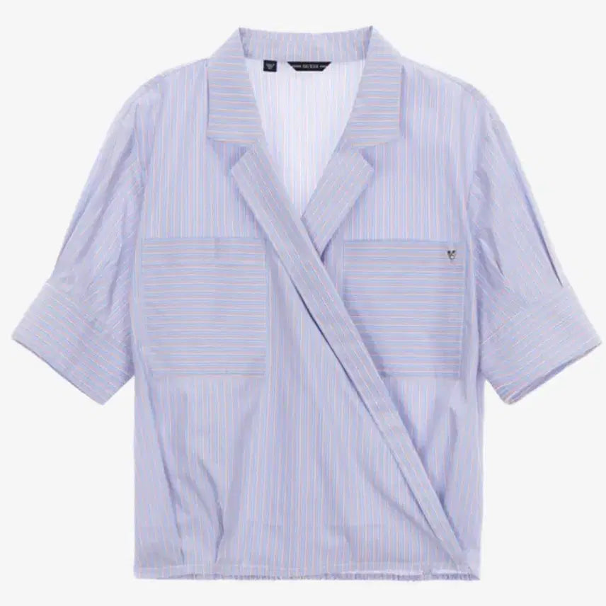 [BUNJANG] Guess Striped Wrap Style Shirt XS / 게스 새상품xs