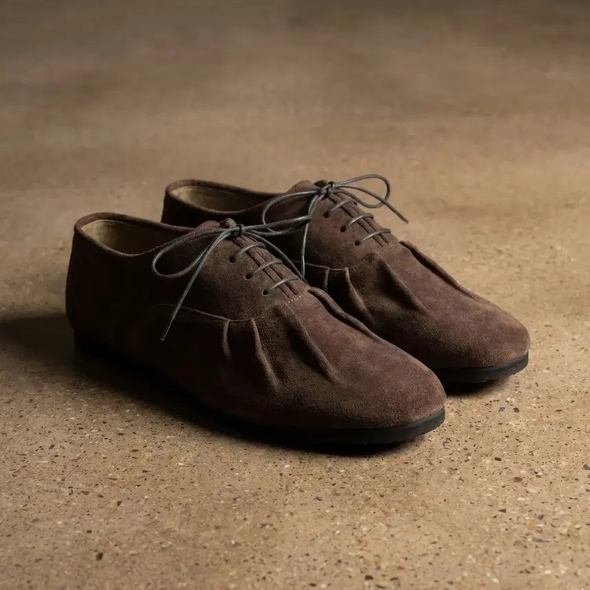 [BUNJANG] Firenze Atelier 8800 Dark Brown Vibram Shirring Derby Shoes Size 260 / [260] 피렌체아뜨리에 8800 [DARK BROWN] 비브람 셔링더비