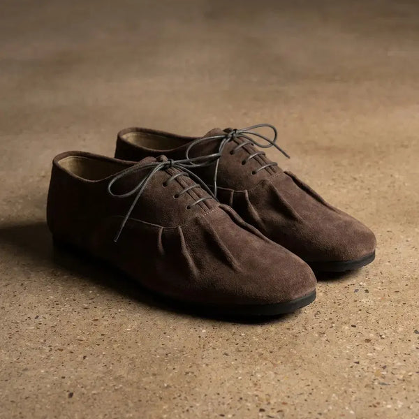 [BUNJANG] Firenze Atelier 8800 Dark Brown Vibram Shirring Derby Shoes Size 260 / [260] 피렌체아뜨리에 8800 [DARK BROWN] 비브람 셔링더비