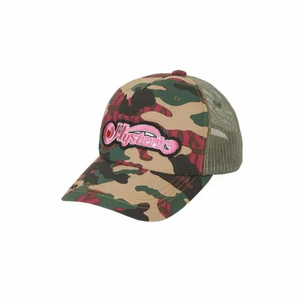 [BUNJANG] Hysteric Glamour Woodland HYS Mesh Cap Khaki / 히스테릭 글래머 볼캡 우드랜드 HYS 메쉬 캡 카키