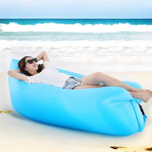 [BUNJANG] Inflatable Air Mat Beach Camping Outdoor Bed / 에어 매트 해변 캠핑 야외 침대 (무료배송)