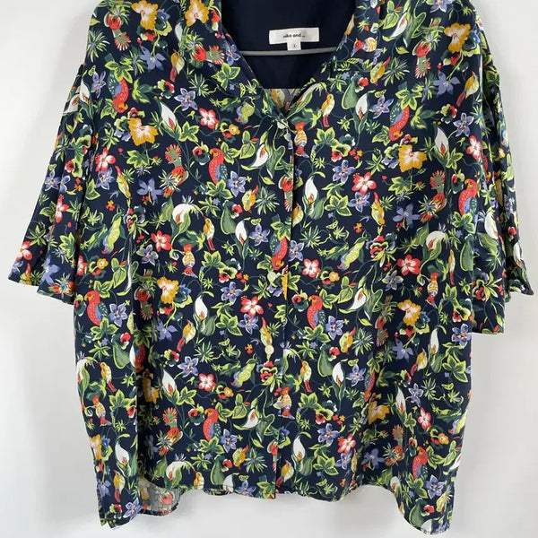 [BUNJANG] niko and... Rayon Tropical Hawaiian Short-Sleeve Shirt / 일본구입 니코앤드 레이온 트로피컬 하와이안 반팔 셔츠