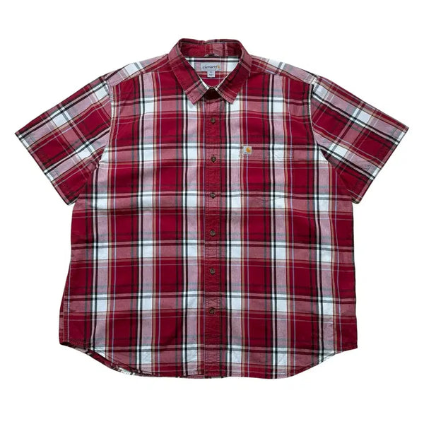 [BUNJANG] Carhartt Check Short Sleeve Shirt / 칼하트 체크 반팔 셔츠입니다.