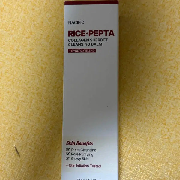 [BUNJANG] Nacific Rice+Pepta Collagen Sherbet Cleansing Balm 80g / [새제품]나시픽 라이스+펩타 콜라겐 셔벗 클렌징 밤 80g