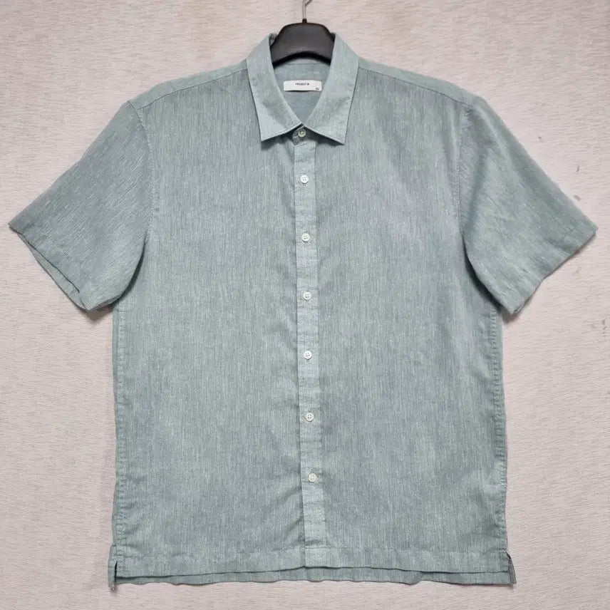 [BUNJANG] Project M Linen Shirt Mint Men's Size 100 / 프로젝트엠 린넨 셔츠 민트색 남자100사이즈ㅡ0417ㅇㅇ