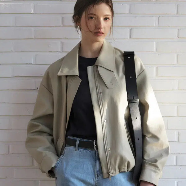 [BUNJANG] Artd L'ede R Oversized Blouson Jumper M / (새상품/무배)아티드 레더 오버사이즈 블루종 점퍼 M