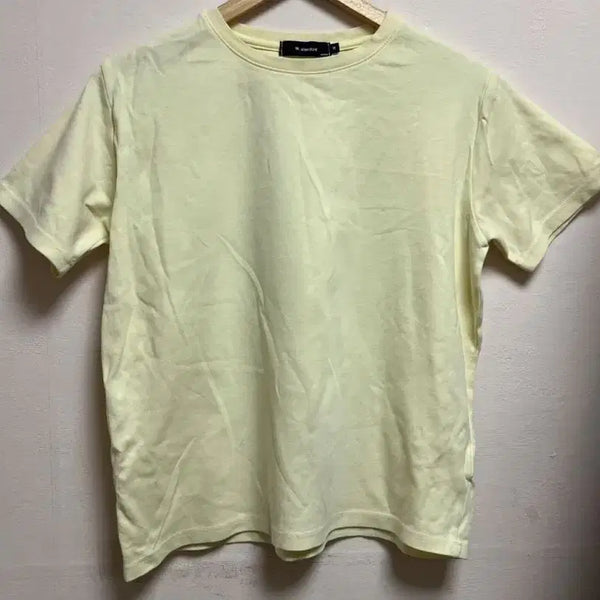 [BUNJANG] W. STANDARD Pastel Yellow Short-Sleeve T-Shirt / W. STANDARD 파스텔옐로우 반팔 티셔츠